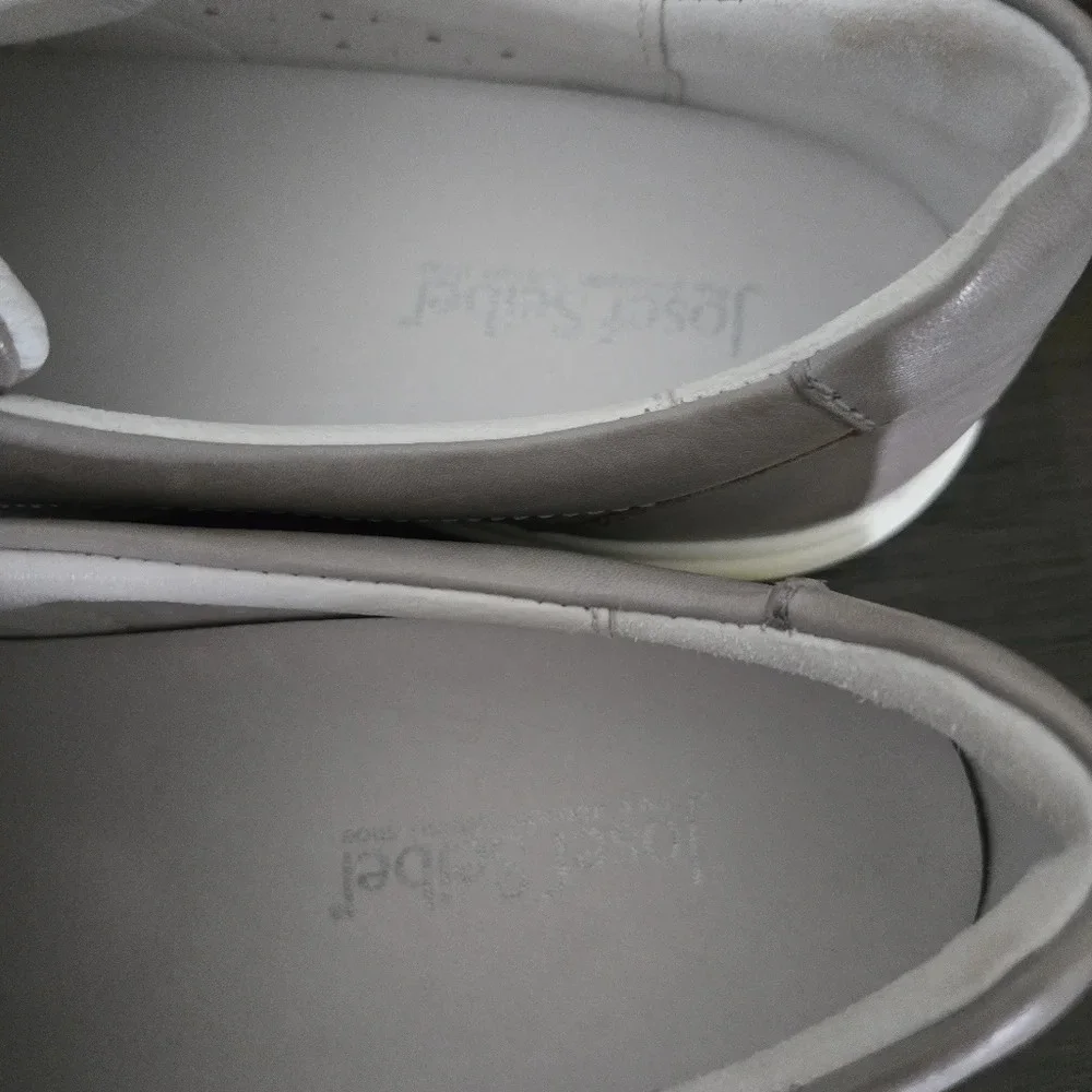 Josef Seibel Women Caren 14 Gray Leather Casual Slip On Sneakers US10 (40)